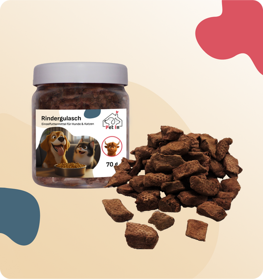BARF SNACK | Rindergulasch gefriergetrocknet
